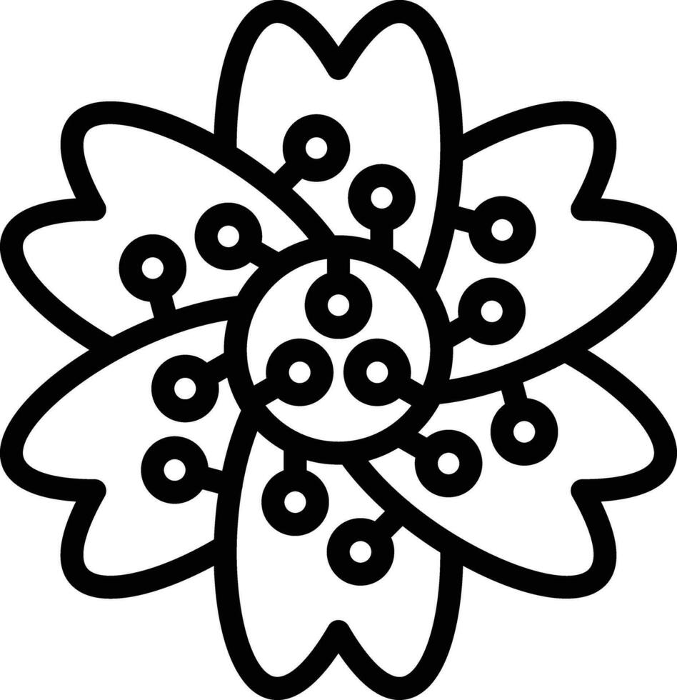 Cherry Blossom Vector Icon
