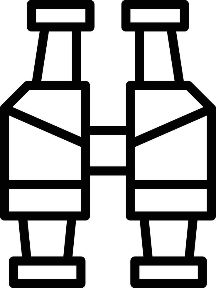 Army Bicoculars Vector Icon