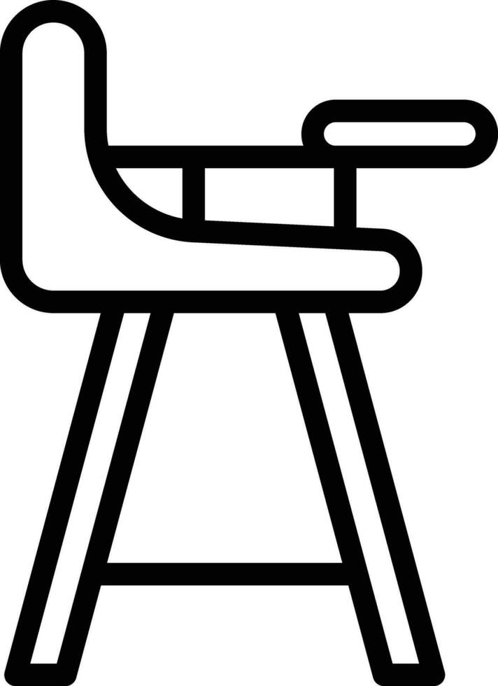 High Chair Vector Icon