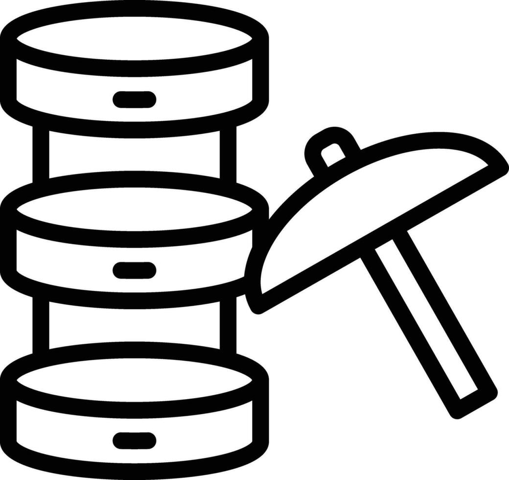 Data Mining Vector Icon