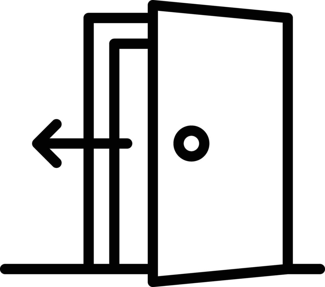 Exit Door Vector Icon