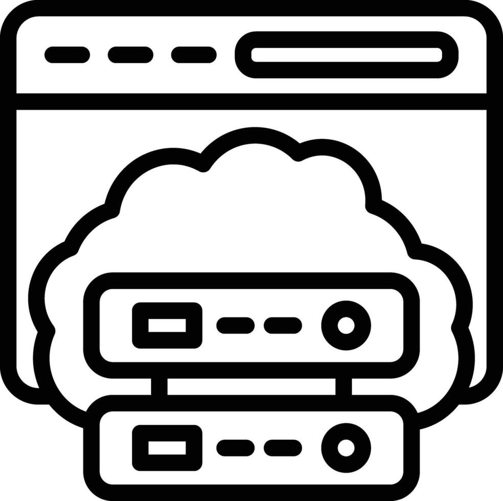 Cloud Storage Vector Icon