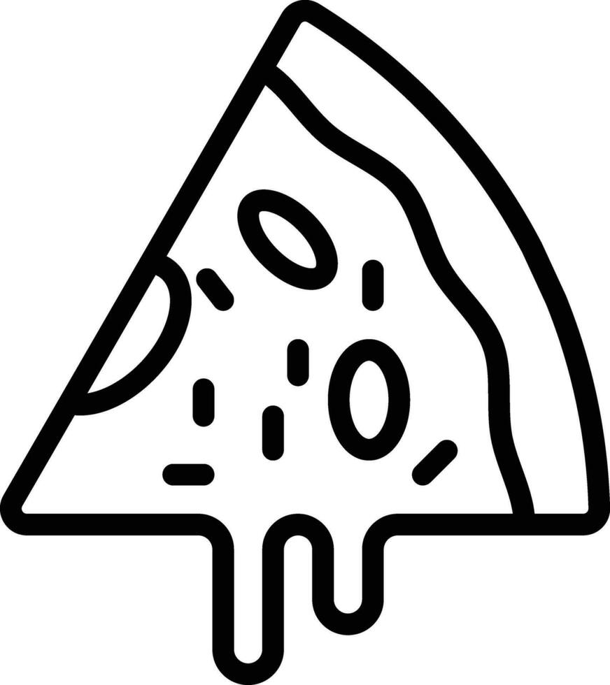 icono de vector de pizza