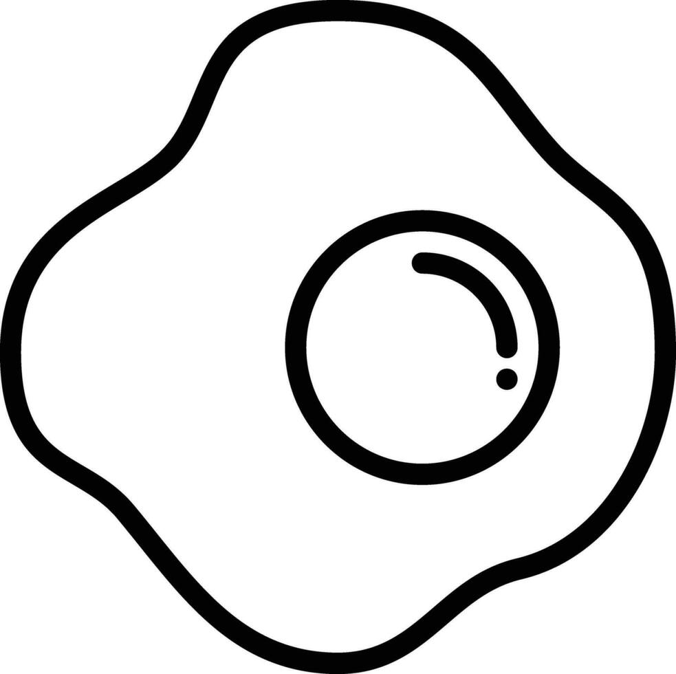 Fried Egg Vector Icon
