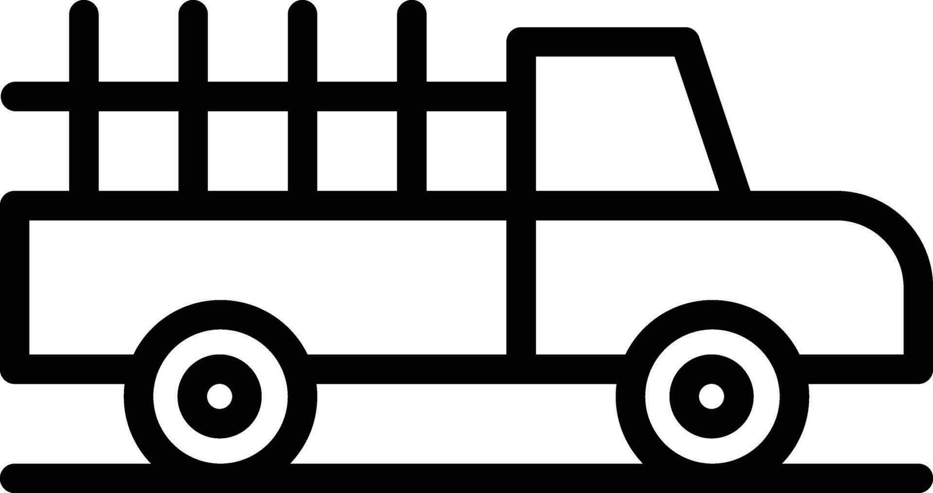 Pickup Truck Vector Icon