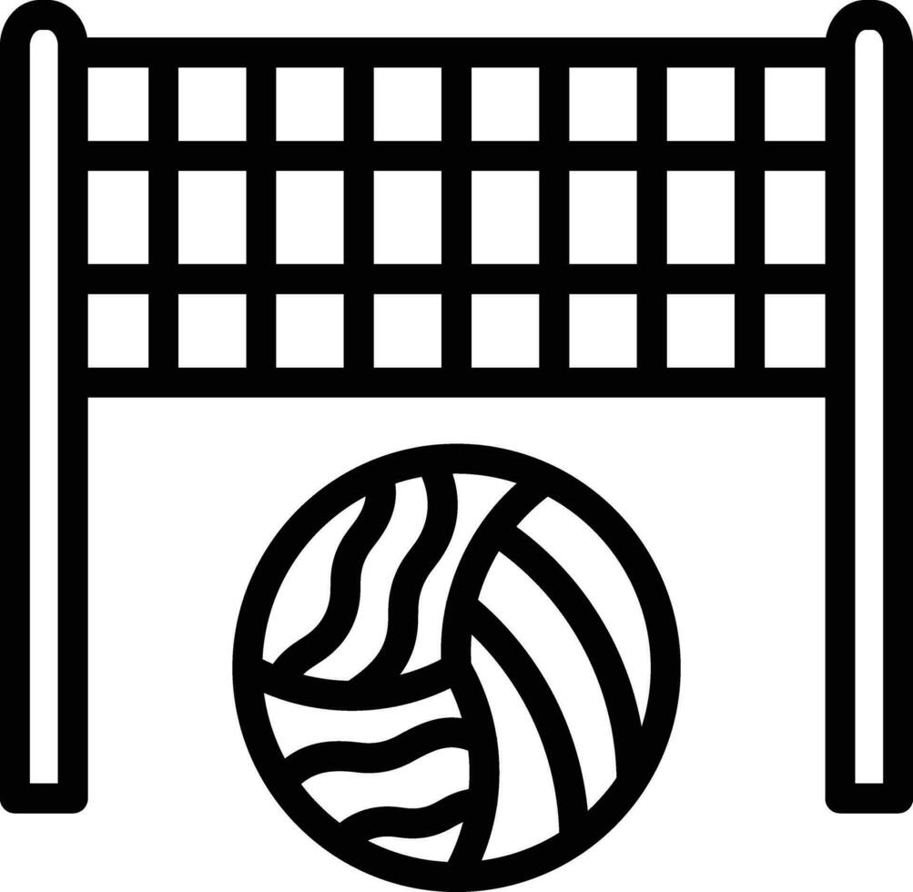 icono de vector de voleibol de playa