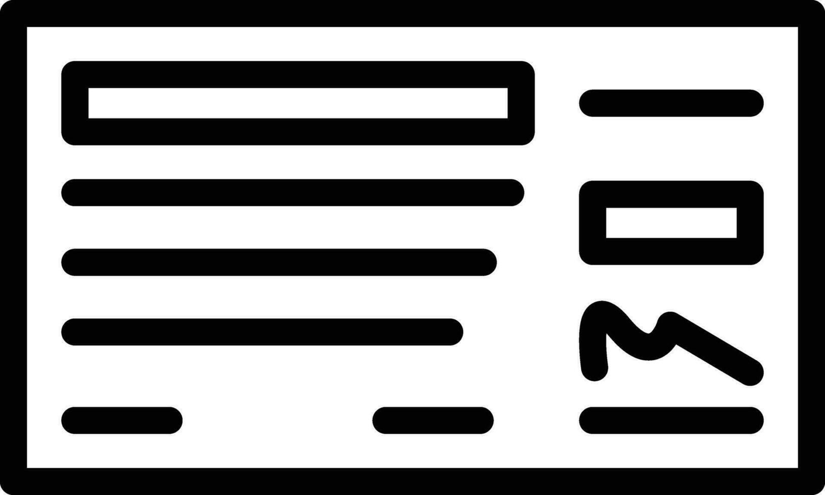Cheque Vector Icon