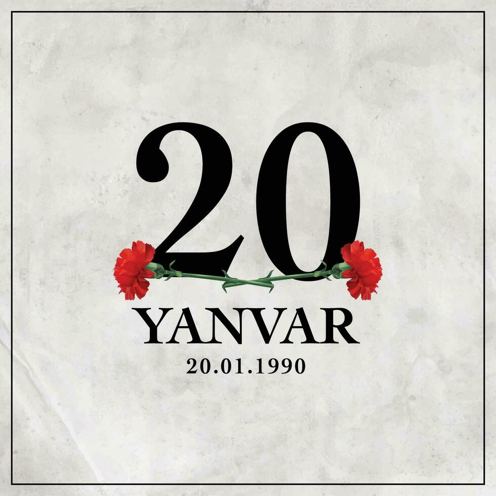 Day of Genocide of Azerbaijanis vector illustration poster
