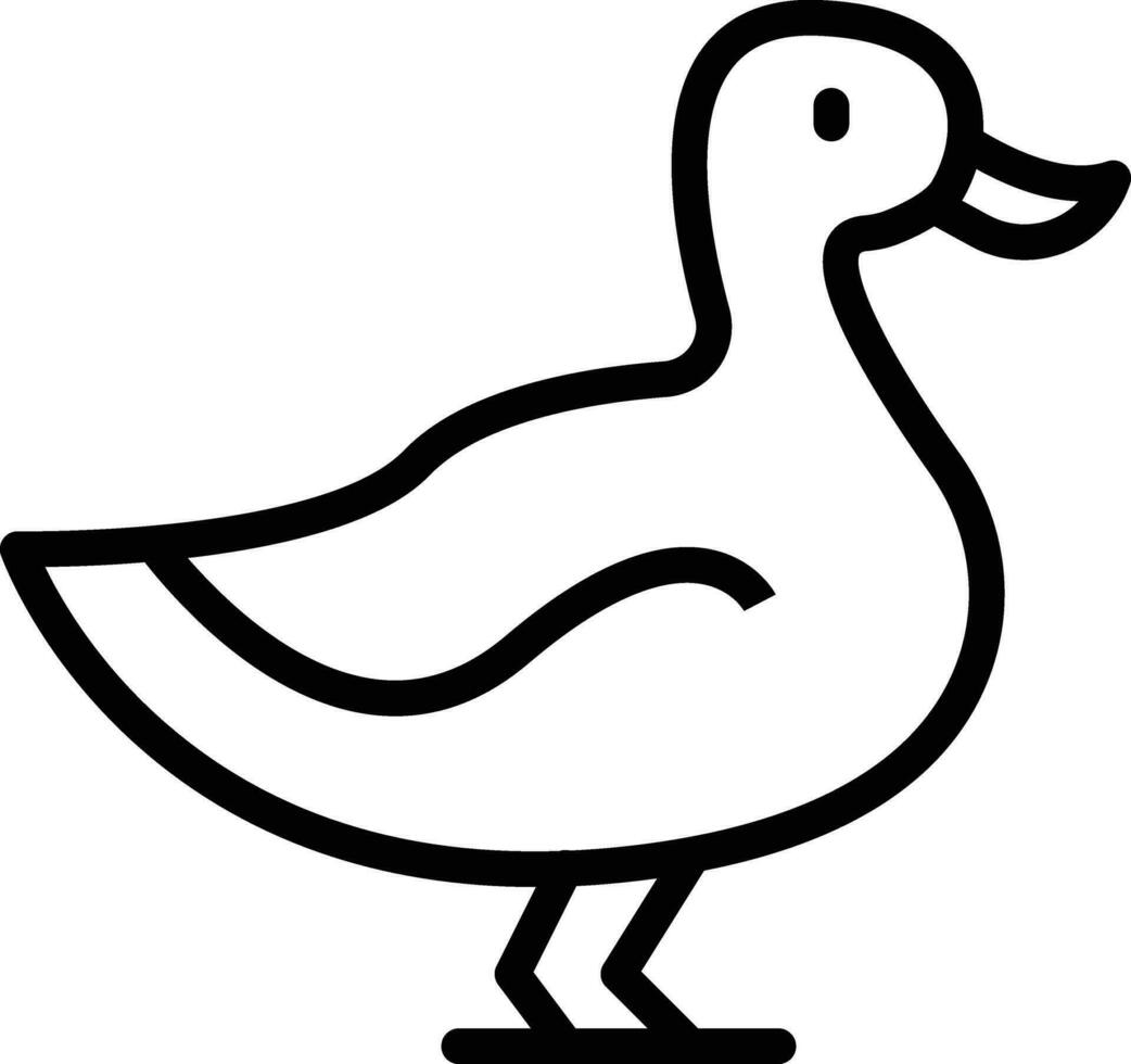 Pato vector icono