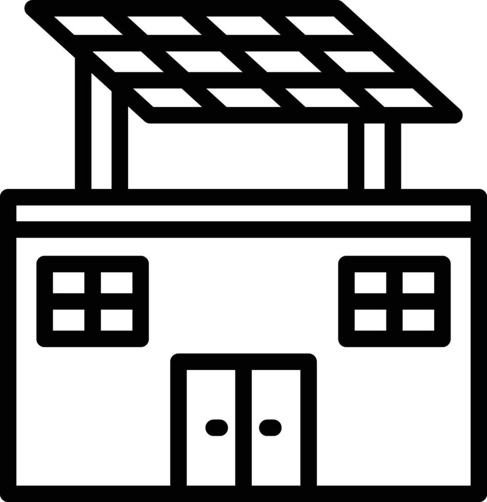 Eco Solar Home Vector Icon