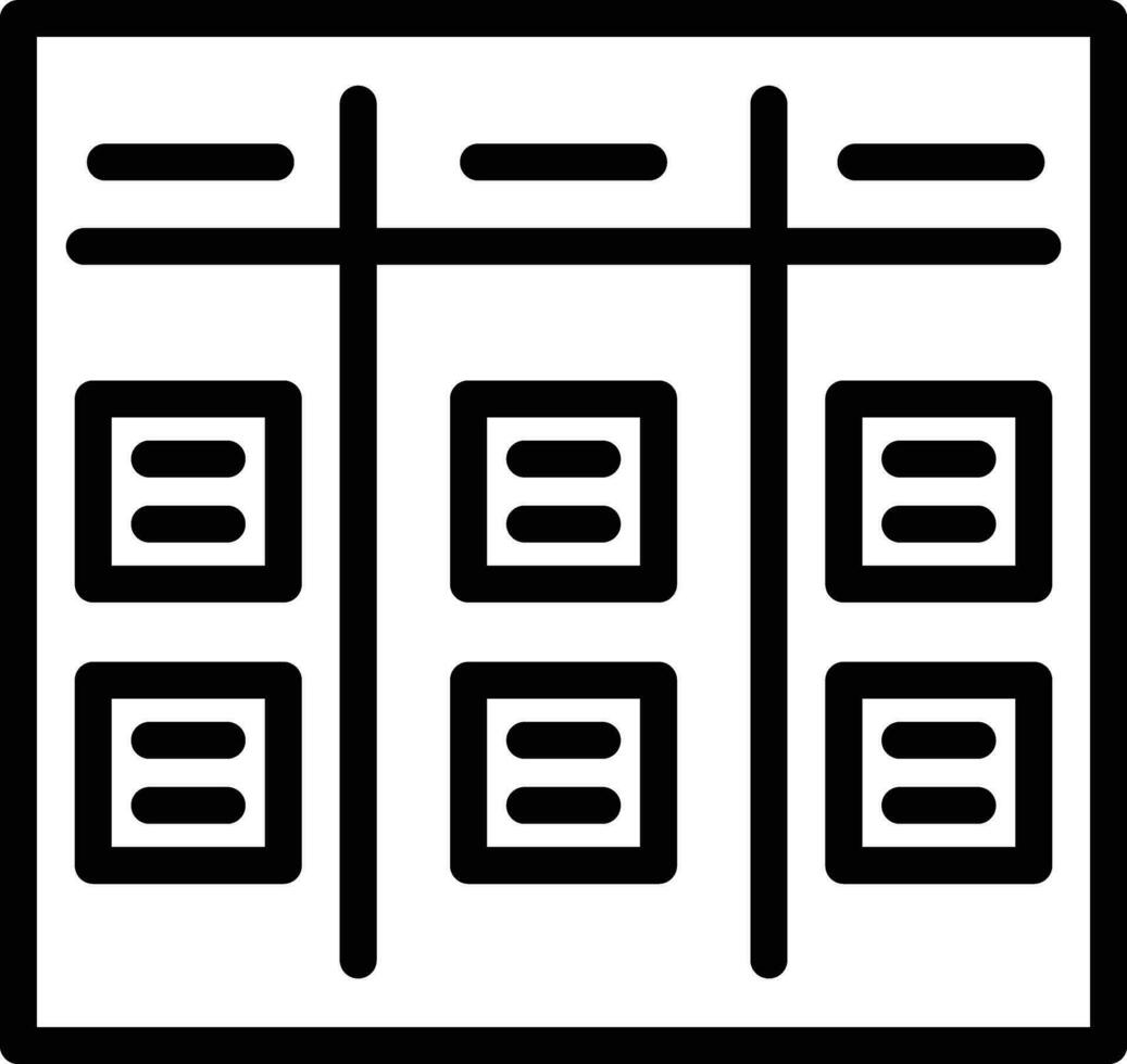 icono de vector de Kanban