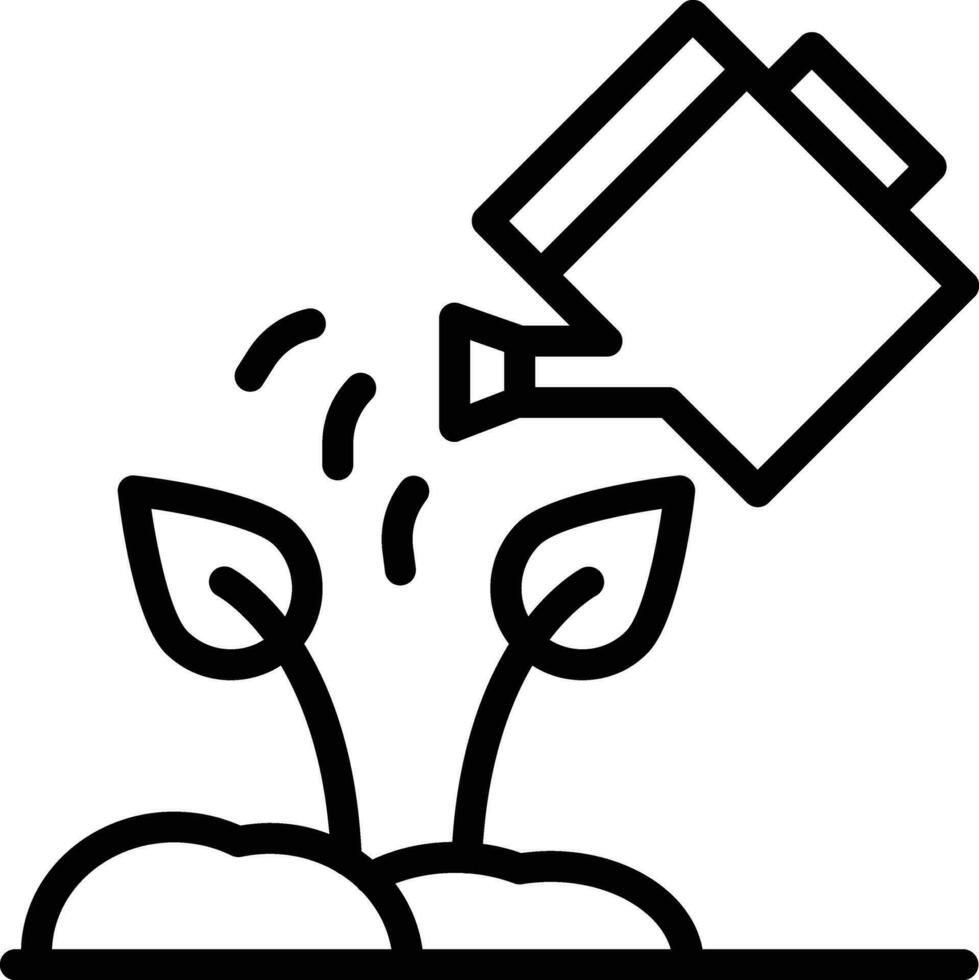 Watering Plants Vector Icon