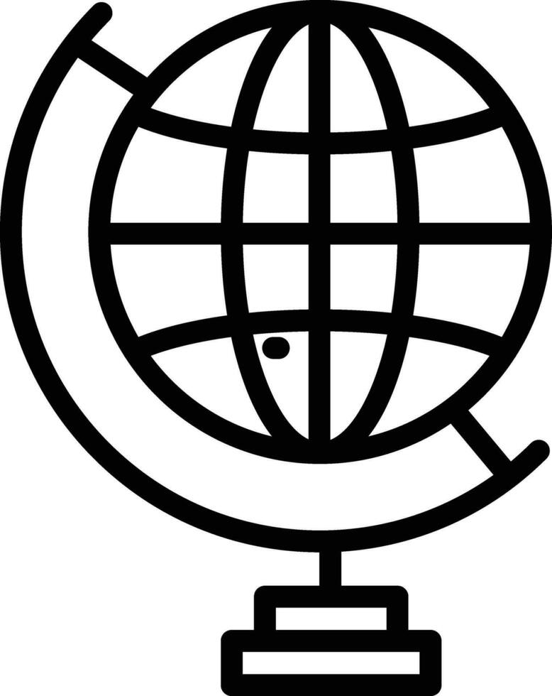 Globe Stand Vector Icon