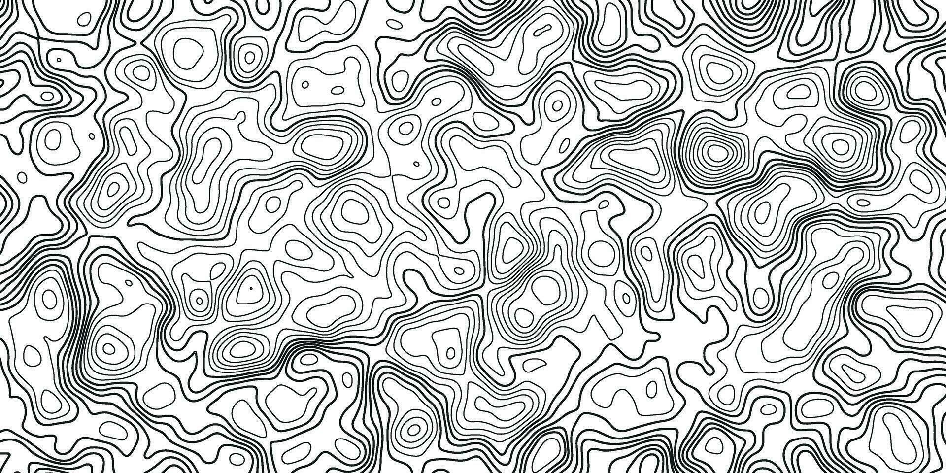 pattern with lines. topographic map seamless pattern. abstract topography vector background. seamless pattern