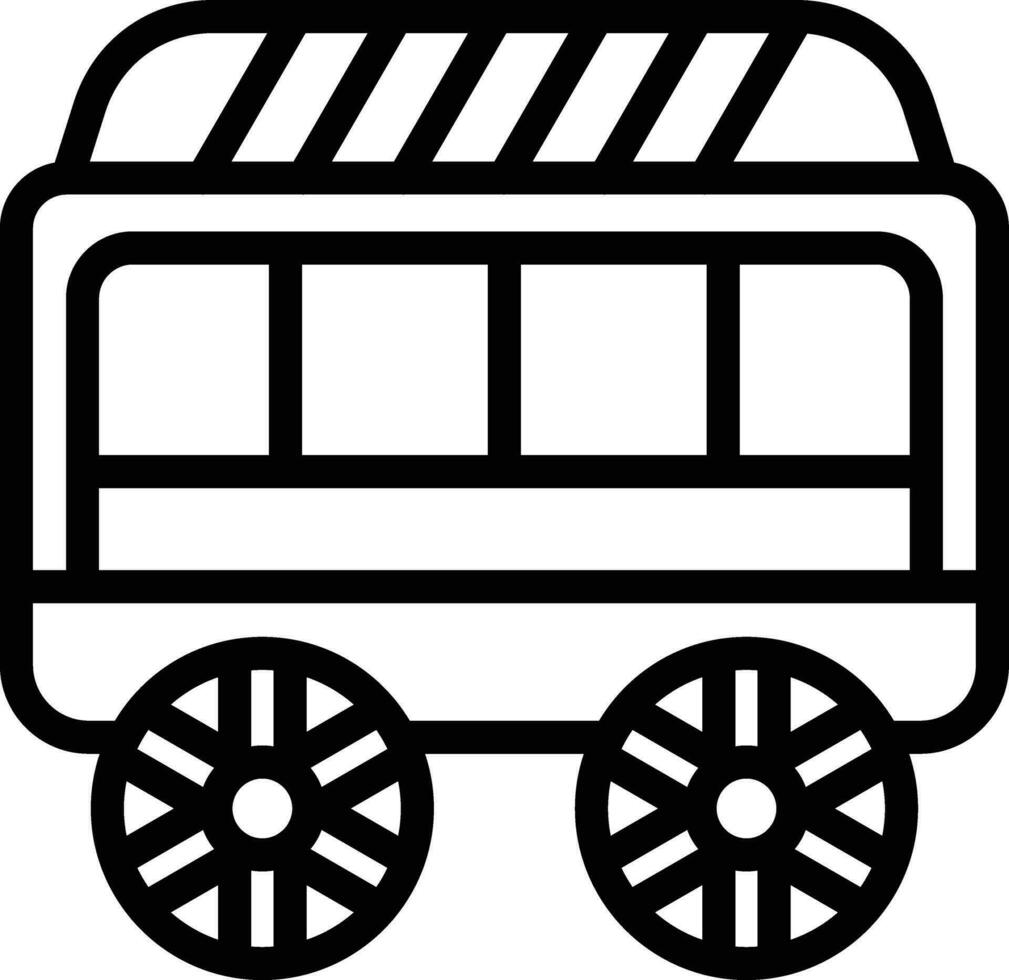 Desert Carriage Vector Icon