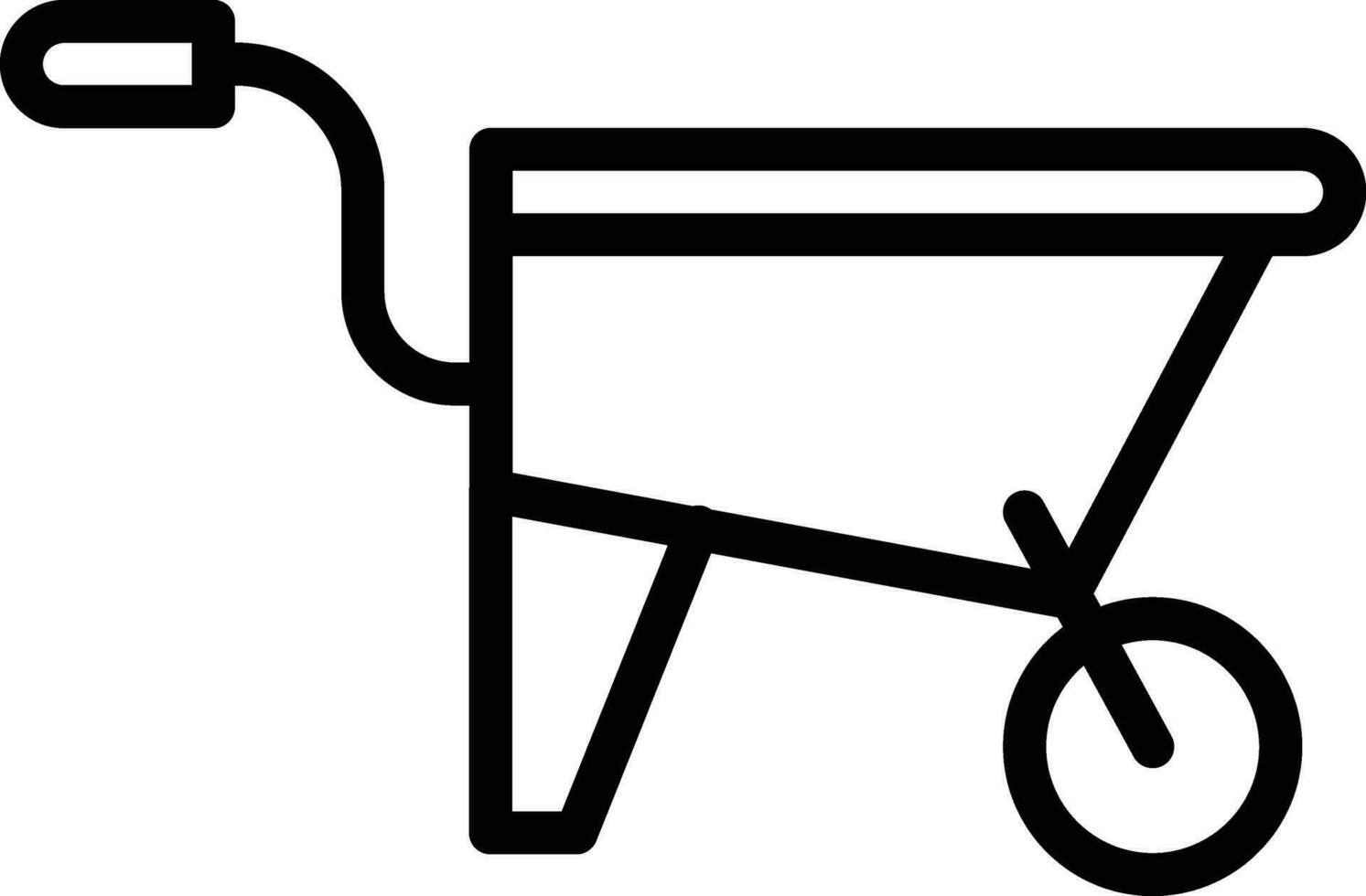 Wheelbarrow Vector Icon