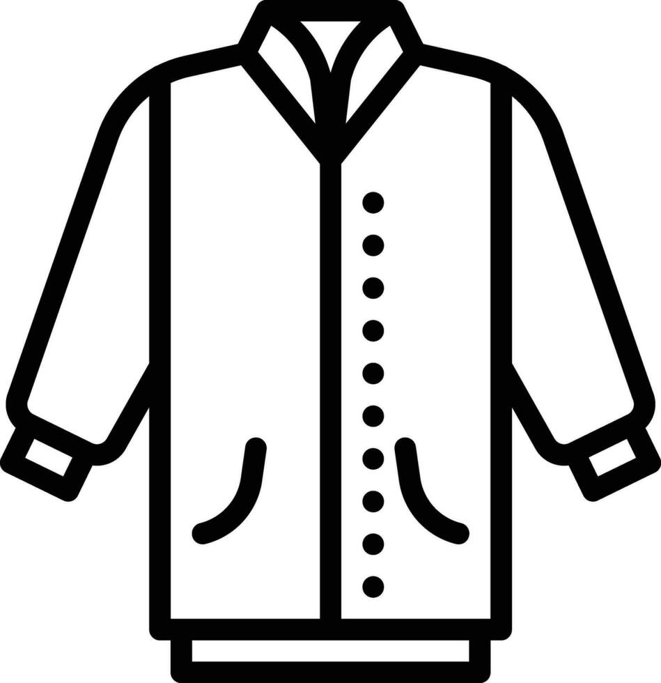 icono de vector de chaqueta