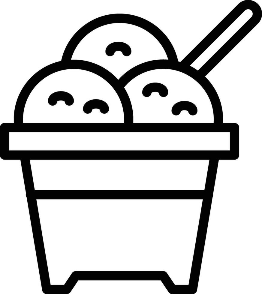 icono de vector de helado