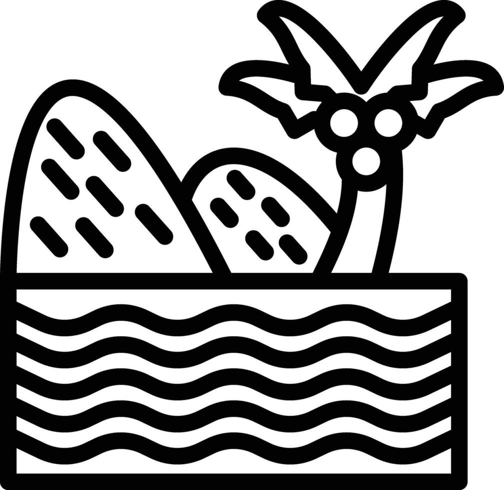 Oasis Vector Icon