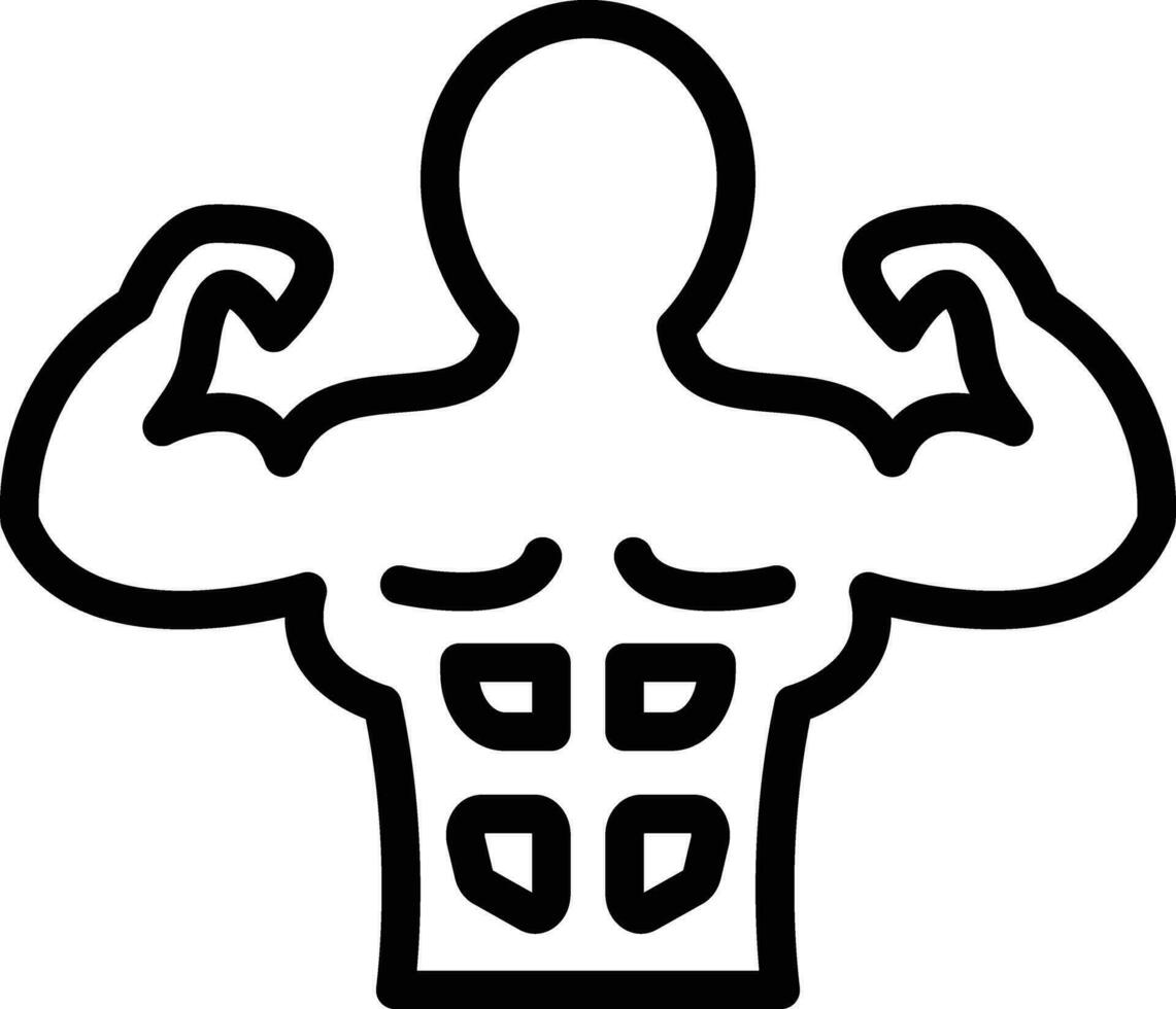 Body Builder Vector Icon