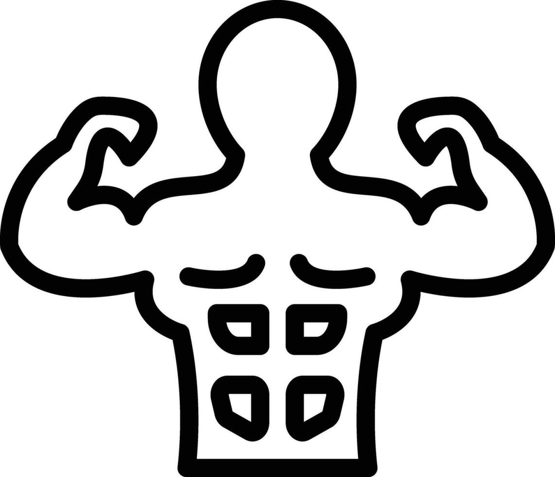 Body Builder Vector Icon