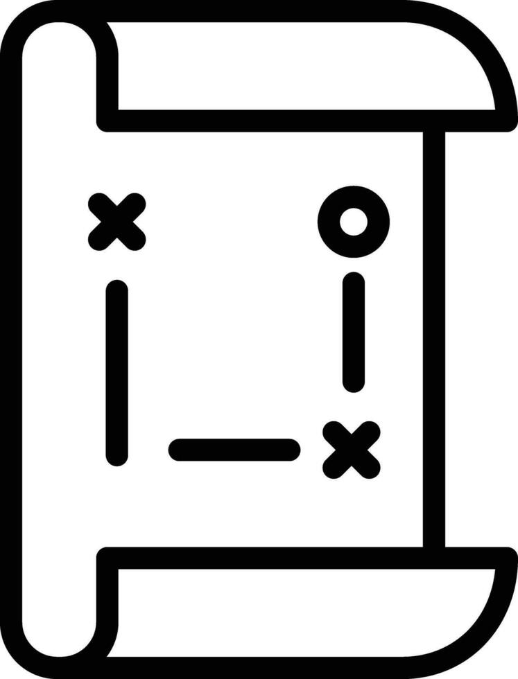 Game Map Vector Icon