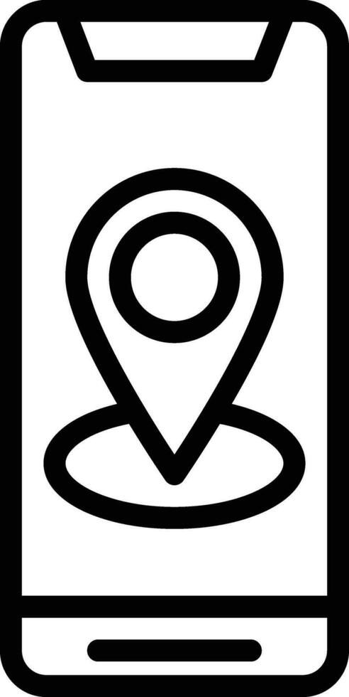 Mobile GPS Vector Icon