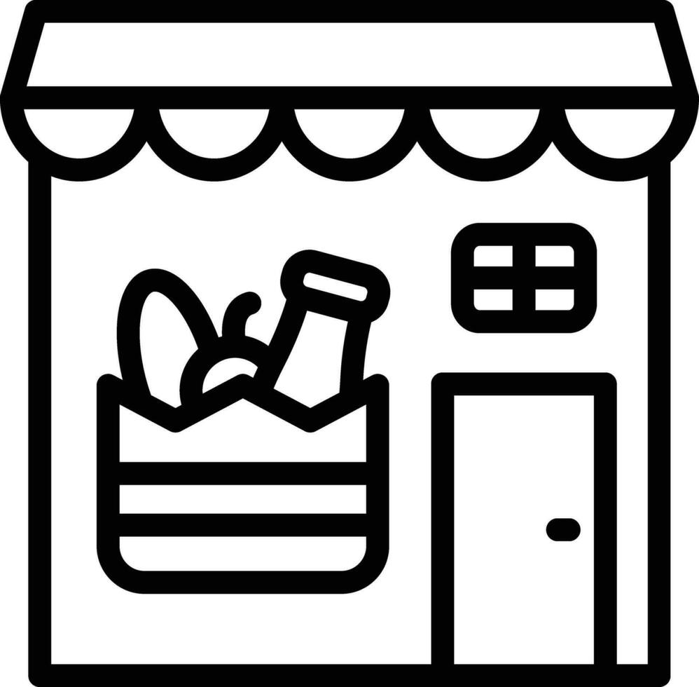 comestibles Tienda vector icono