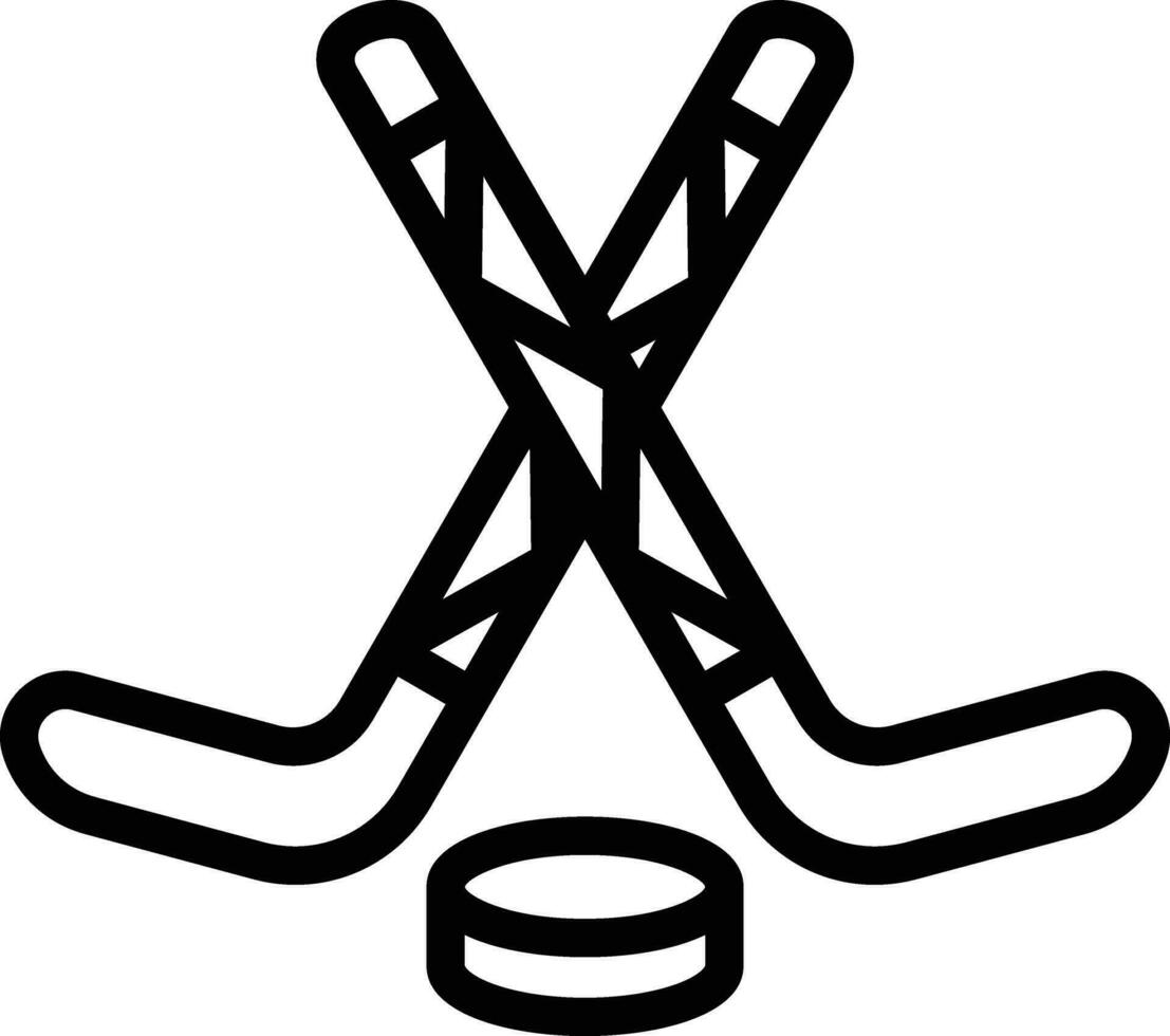 icono de vector de hockey sobre hielo