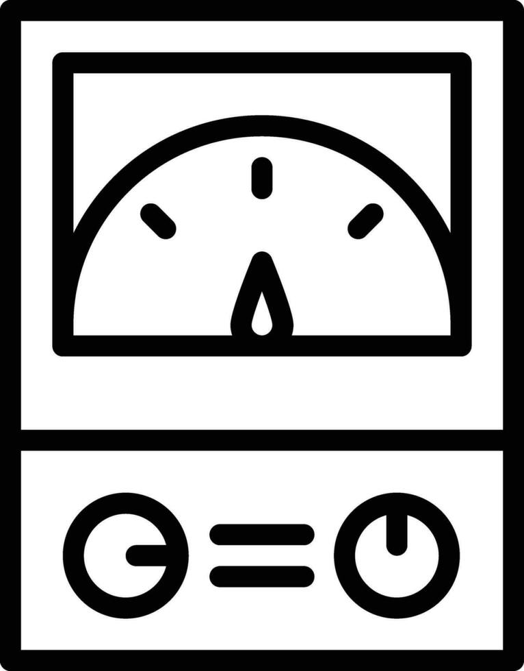 icono de vector de amperímetro