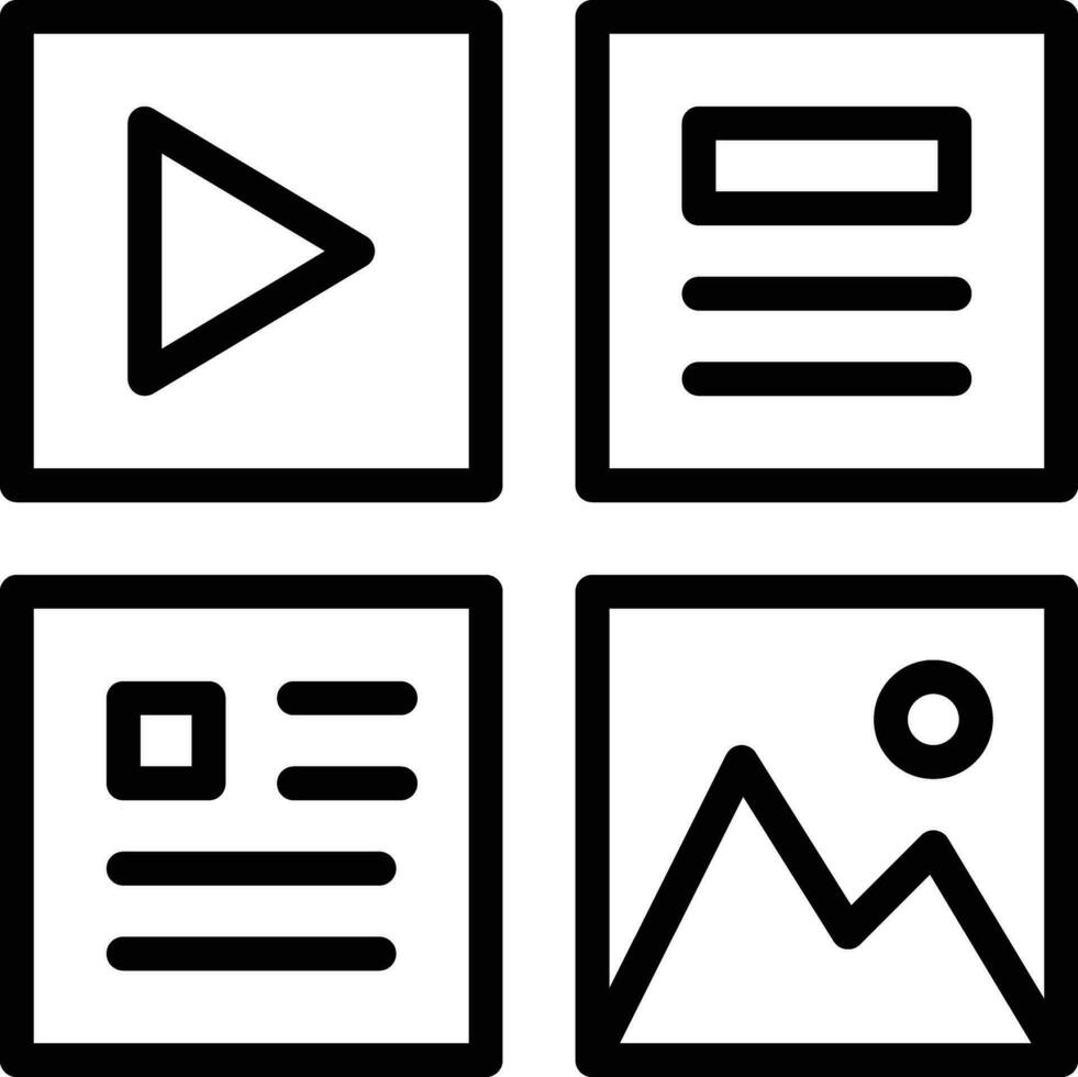 Online Content Vector Icon