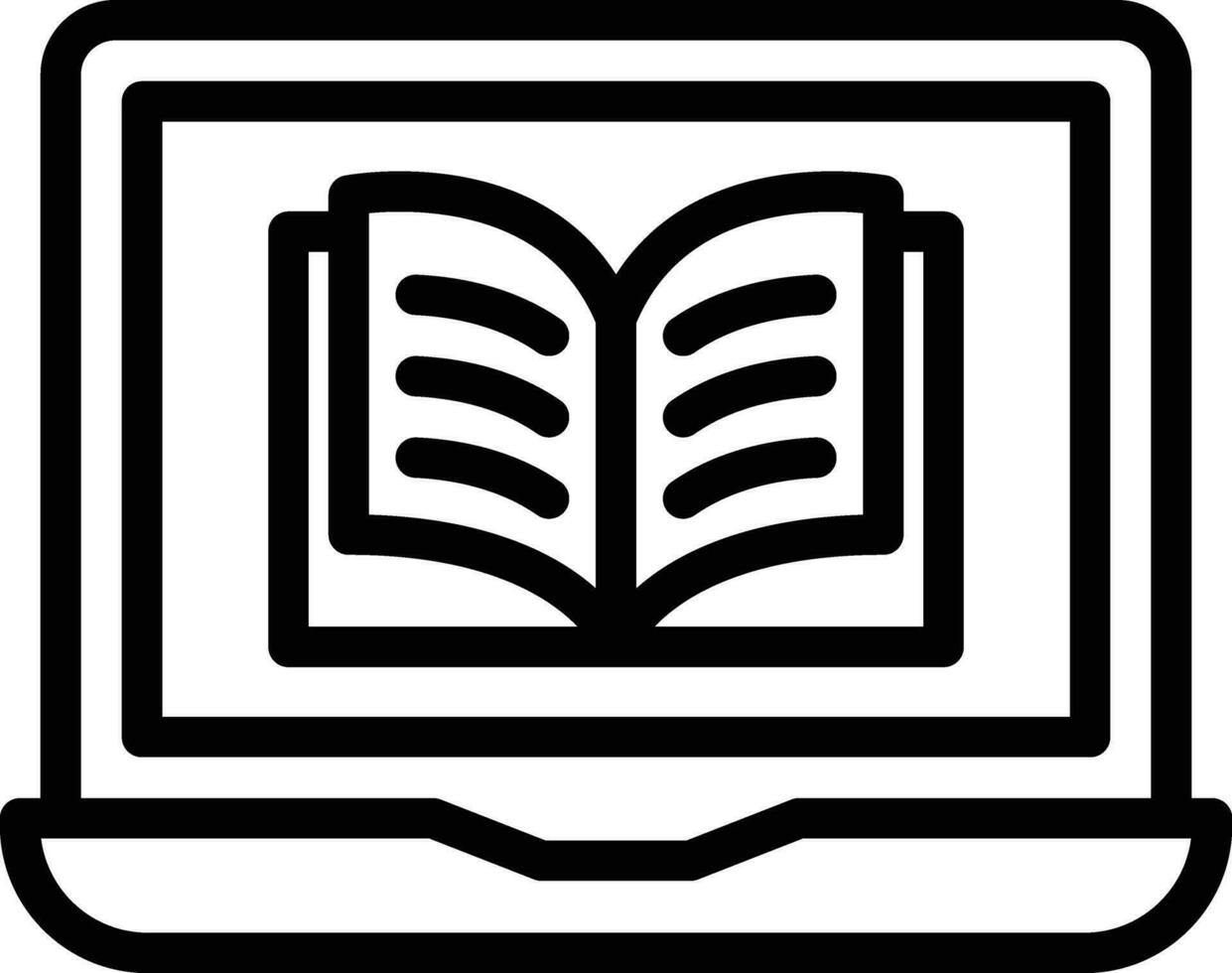 Online Reading Vector Icon