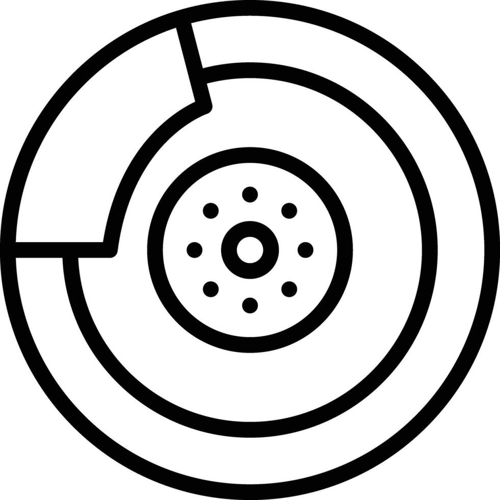 Brake Disc Vector Icon