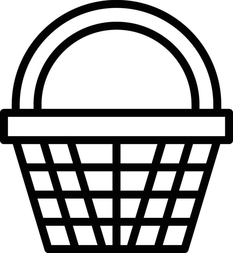 icono de vector de cesta de compras