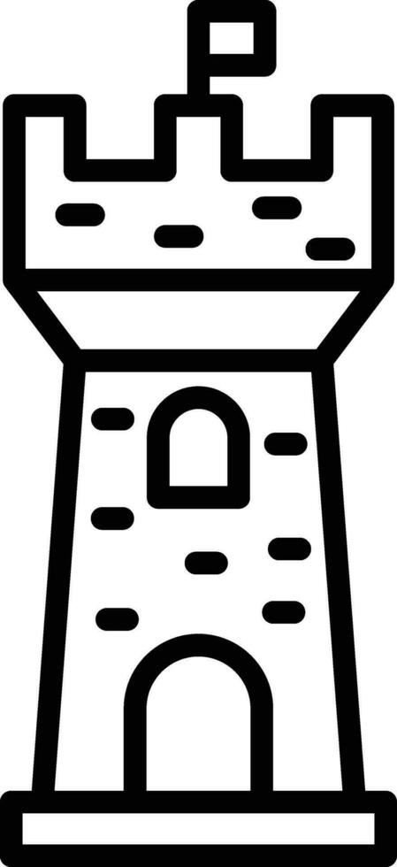 Castle Tower Vector Icon