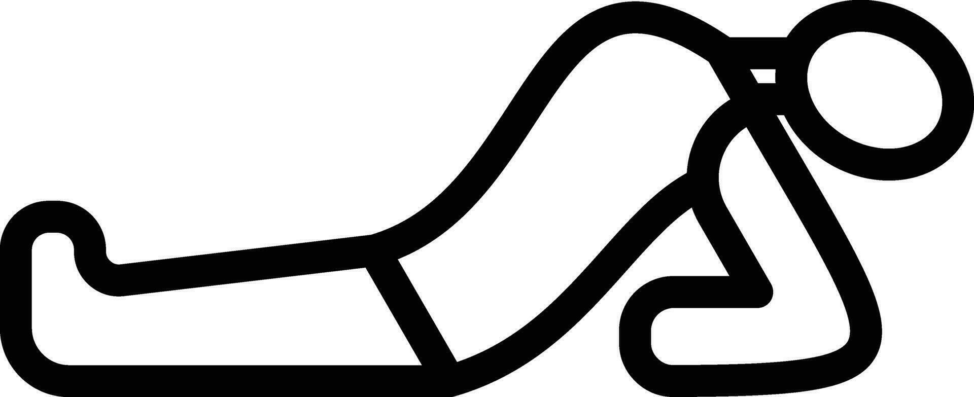 Fish Pose Vector Icon
