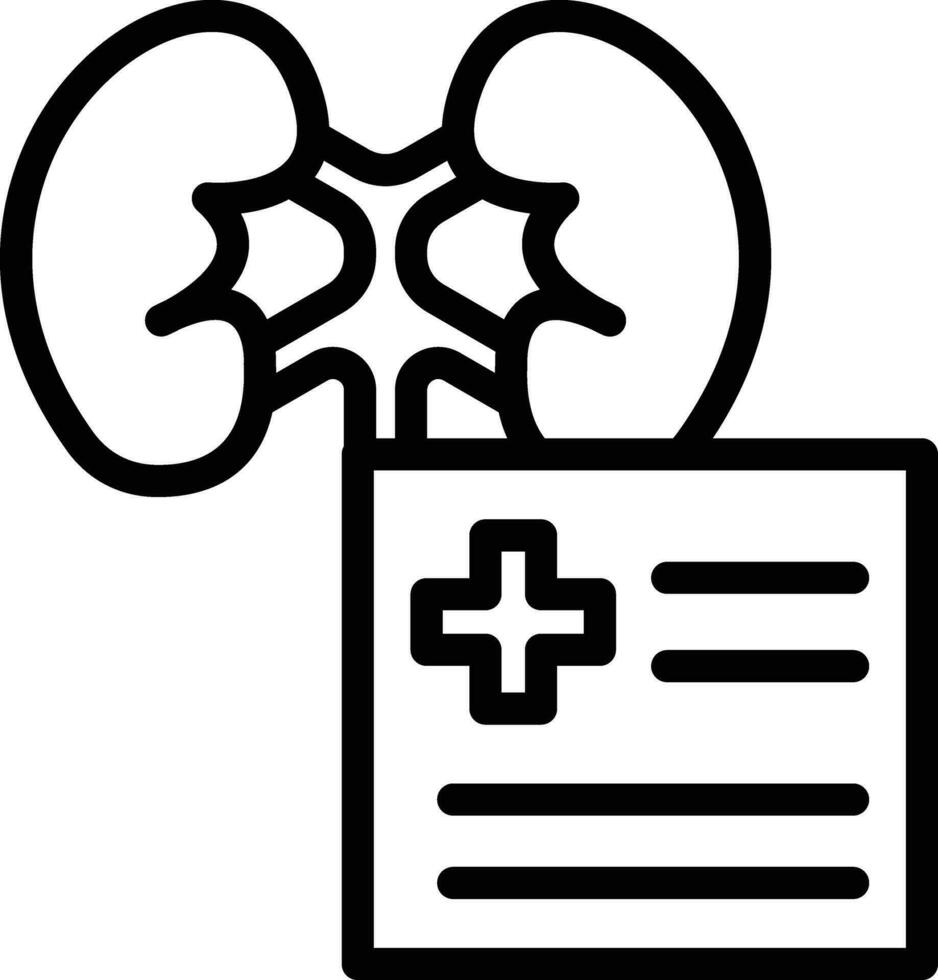 Kidney Checkup Vector Icon