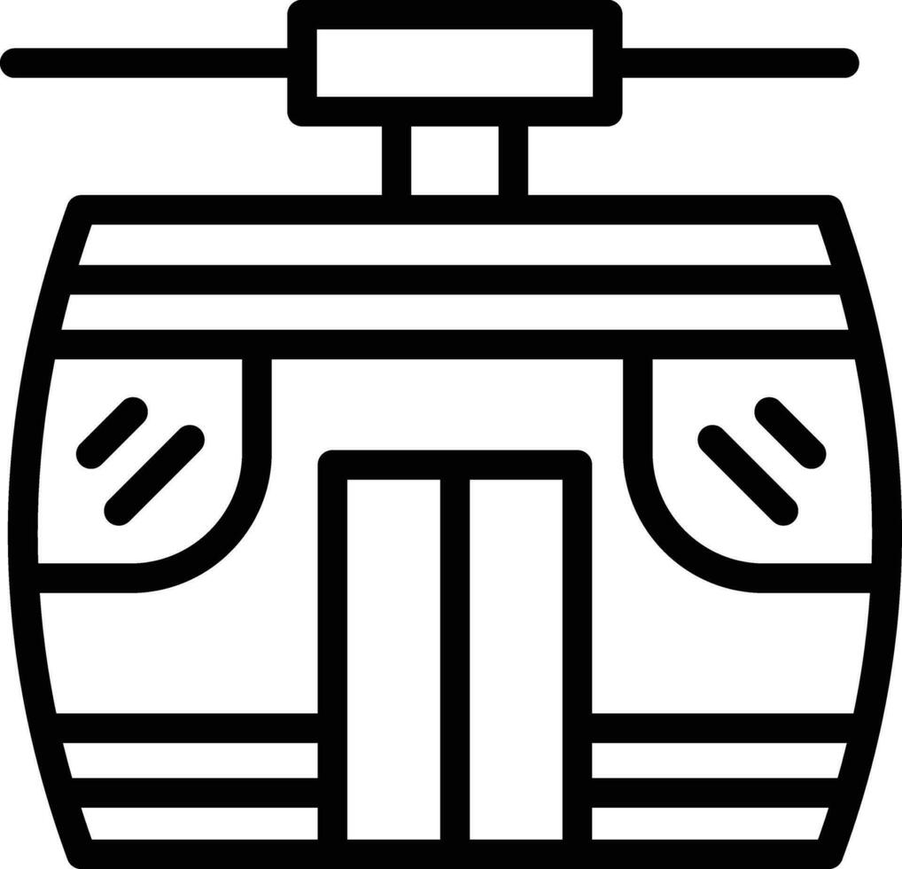 Cable Car Vector Icon