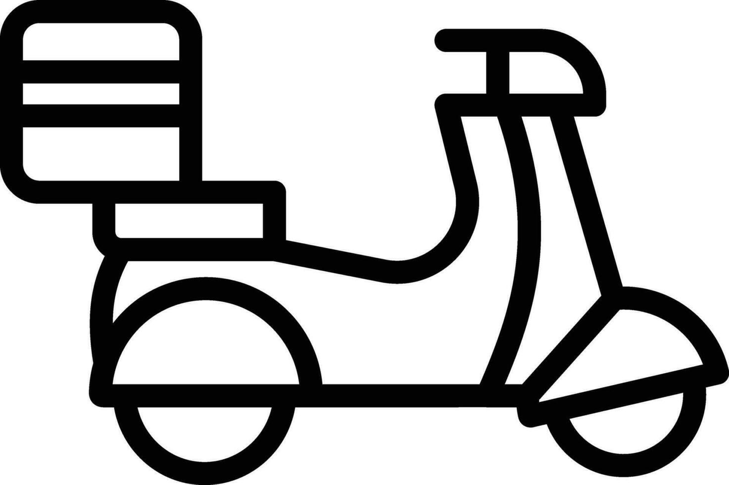 Delivery Scooter Vector Icon