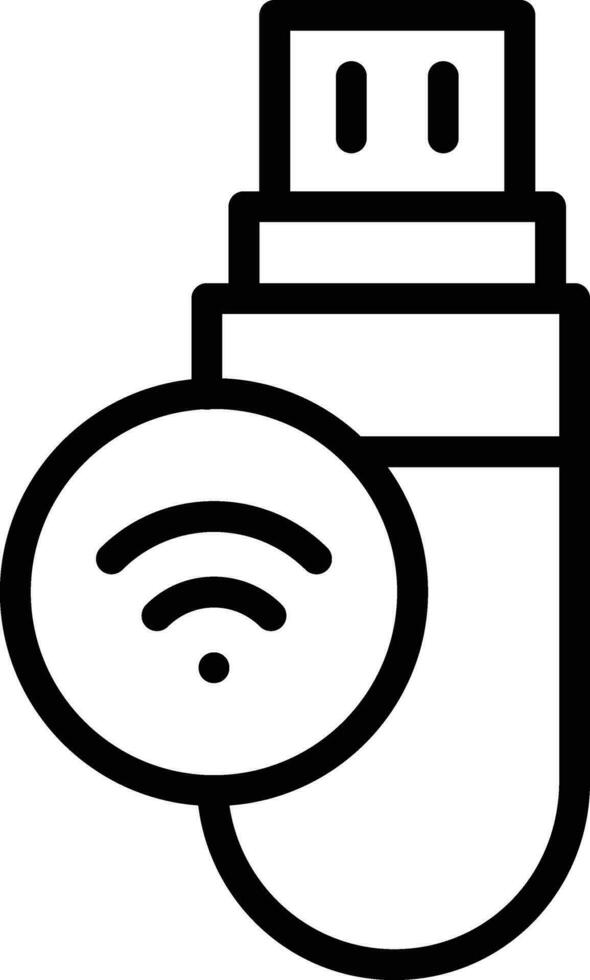 USB Wifi Vector Icon