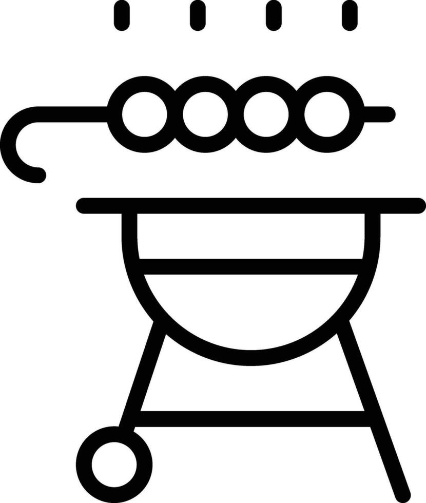 icono de vector de barbacoa