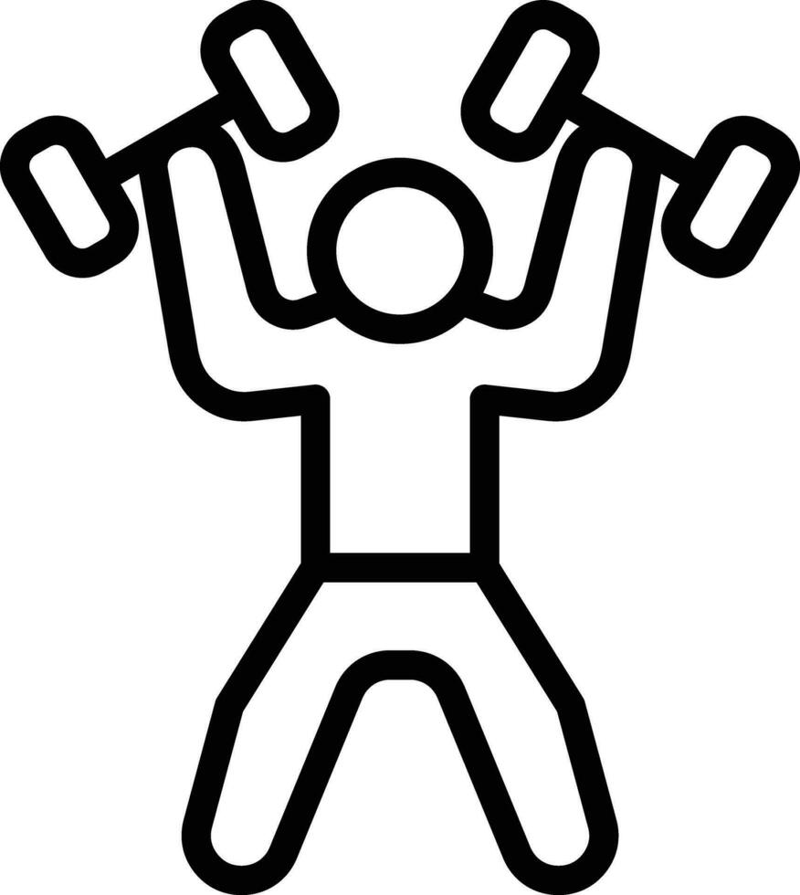 Weightlifter Vector Icon