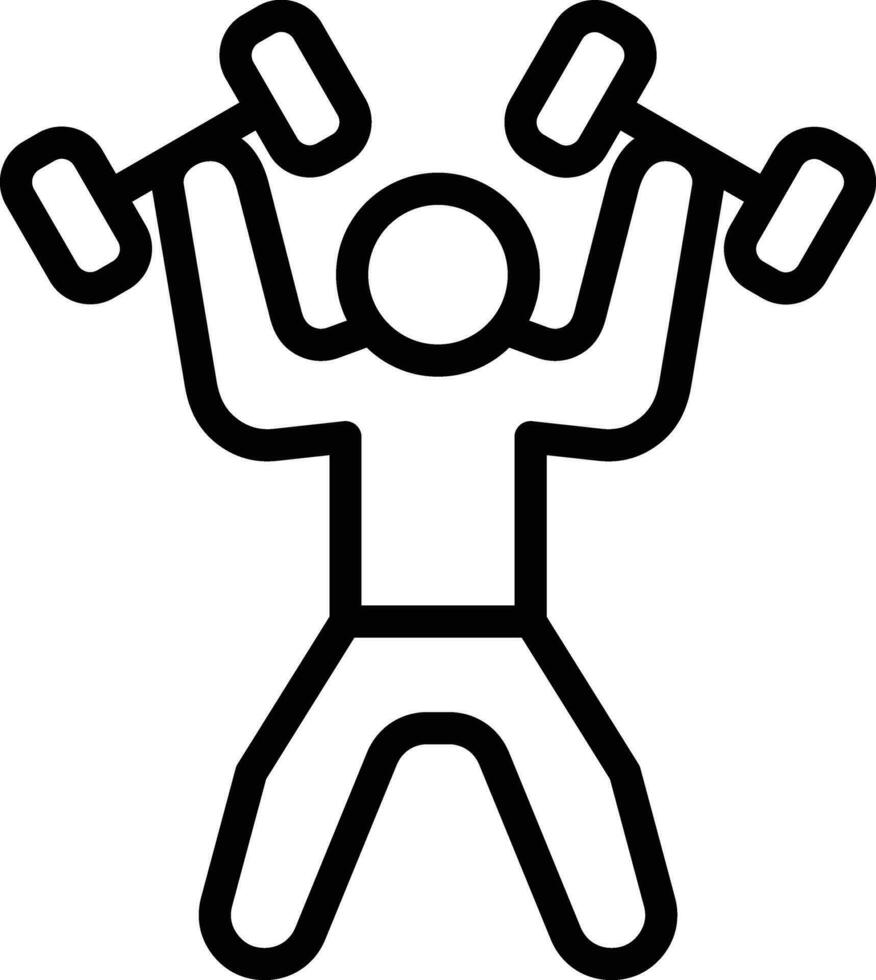 Weightlifter Vector Icon