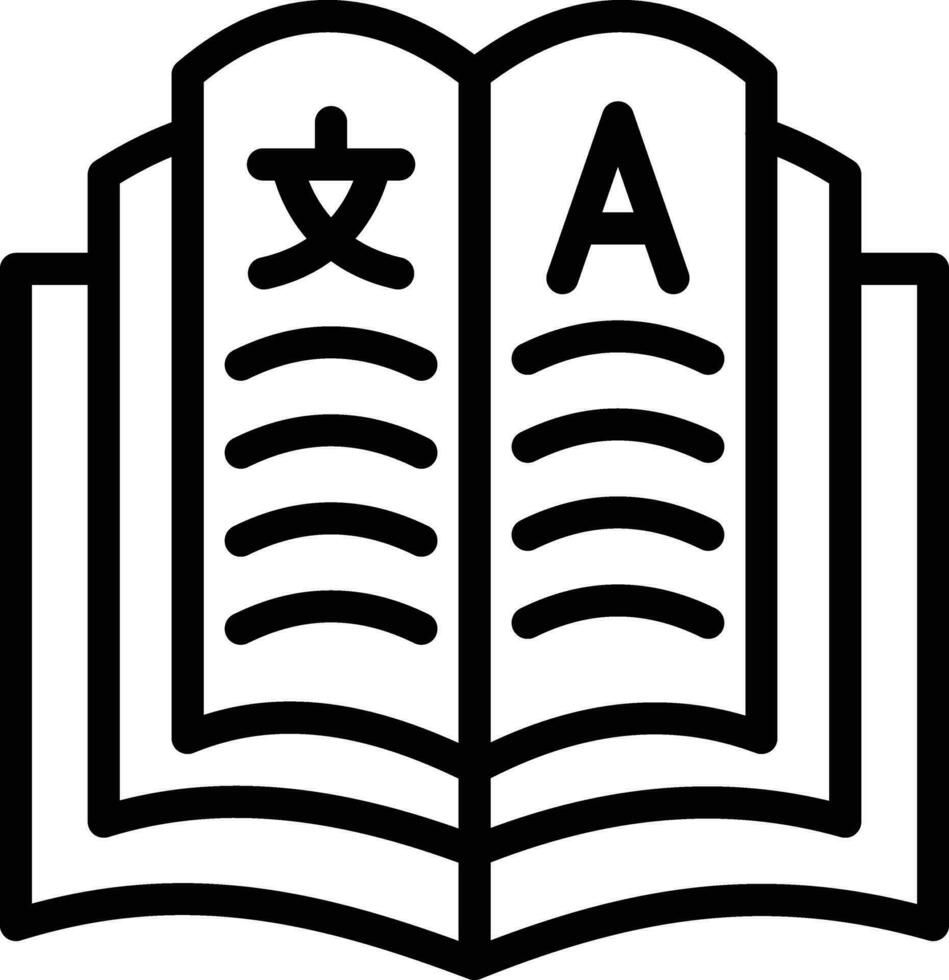 Language Learning Vector Icon