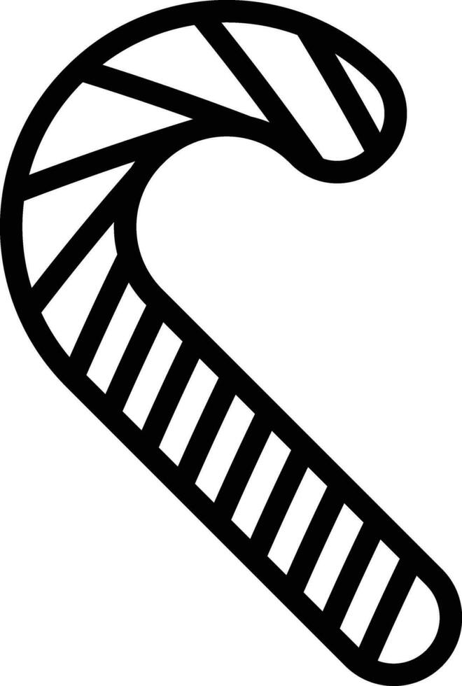 Candy Cane Vector Icon