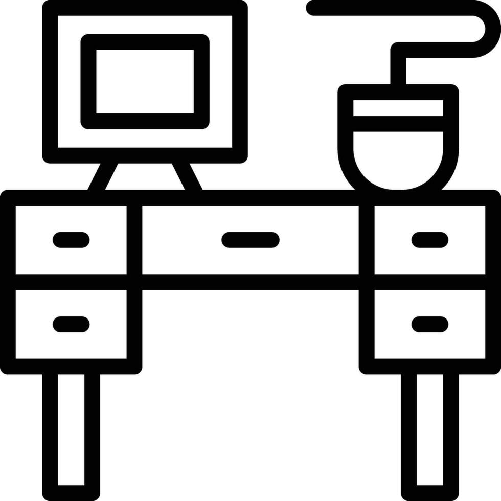 Desk Chair Vector Icon