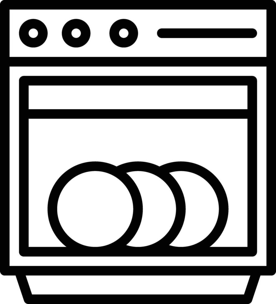lavar platos vector icono