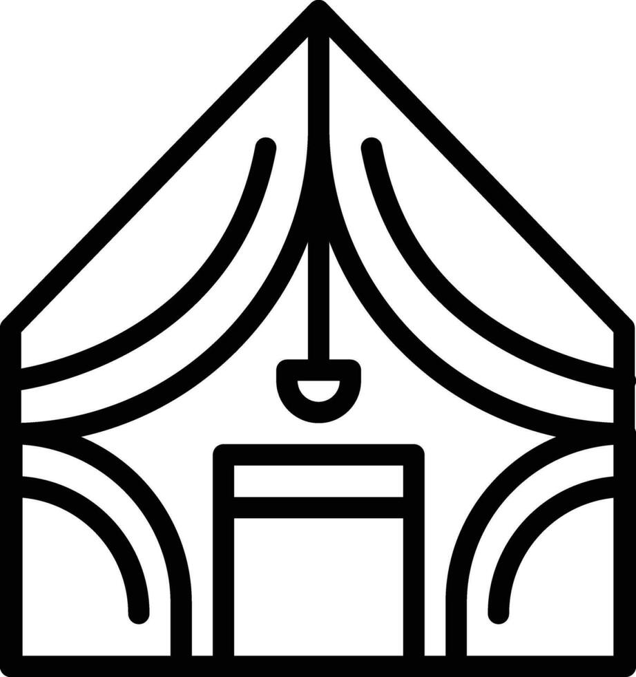 Luxury Camp Vector Icon