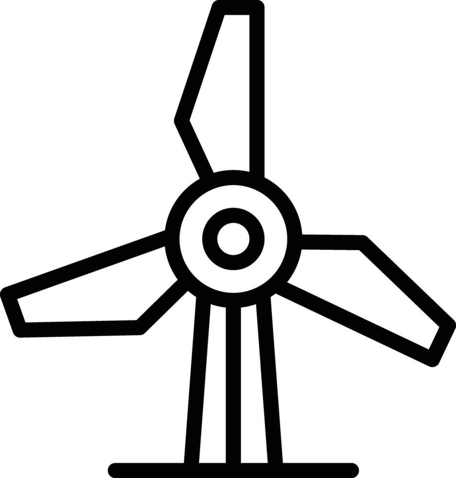 icono de vector de molino de viento