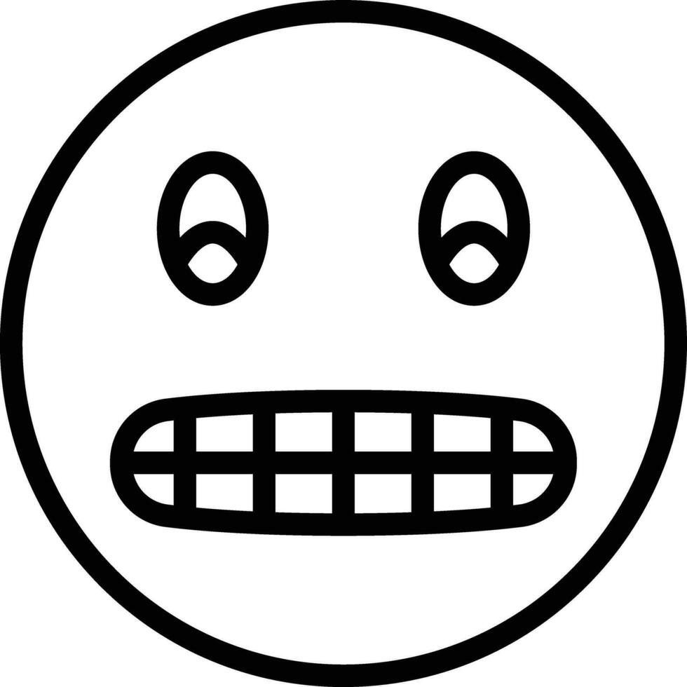 Grimacing Face Vector Icon
